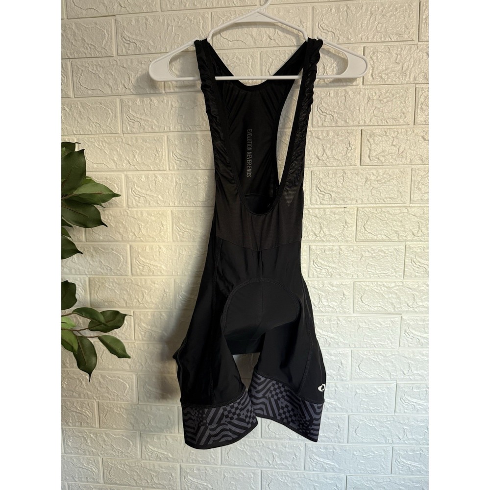 Oakley Mens Race Fit Cycling Bib Shorts Black & Grey Padded Chamois Size XS